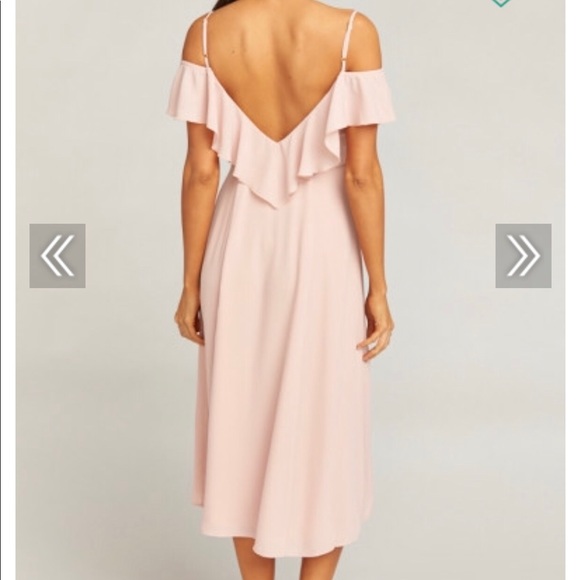 Bridesmaid dress in Dusty Blush Crisp color - Picture 3 of 6